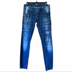 Einstein Sexy Woman Destructed Jeans Blue Size Large